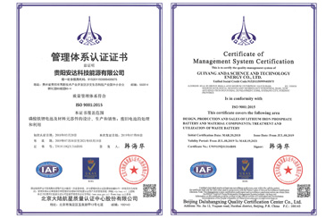 Management system certification